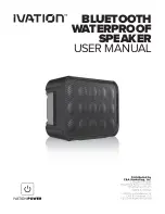 Preview for 1 page of Ivation BLUETOOTH WATERPROOF SPEAKER User Manual