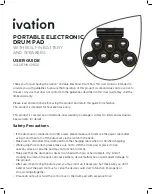 Preview for 1 page of Ivation IVADRMKSPB30 User Manual