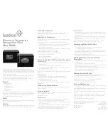 Preview for 1 page of Ivation IVAFINGSAFE10 User Manual