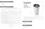 Ivation IVAHTTWL01 User Manual preview