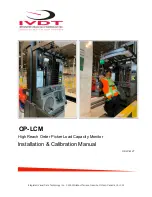 Предварительный просмотр 1 страницы IVDT OP-LCM Installation & Calibration Manual