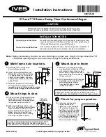 Предварительный просмотр 1 страницы Ives 611 Series Installation Instructions