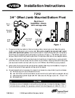 Ives Offset Top Pivot 7212 Installation Instructions preview