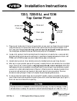 Ives Top Center Pivot 7255/55J Installation Instructions предпросмотр