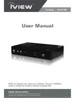 Preview for 1 page of IVIEW 3500STBII User Manual