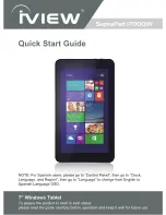 IVIEW SupraPad i700QW Quick Start Manual preview