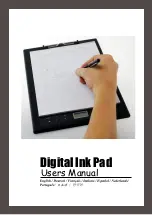 iVistaTablet Digital Ink Pad User Manual preview