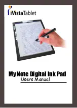 iVistaTablet My Note Digital Ink Pad User Manual preview