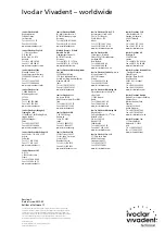 Preview for 28 page of Ivoclar Vivadent IvoBase Series Operating Instructions Manual