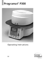 Ivoclar Vivadent Programat P300 Operating Instructions Manual preview