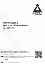 Preview for 1 page of iVOOMi IV-L1901HD User Manual & Quick Installation Manual