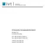 Preview for 21 page of IVT FS-01 Operating Instructions Manual