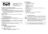 Предварительный просмотр 4 страницы IVT PL-850-3W Instruction Manual