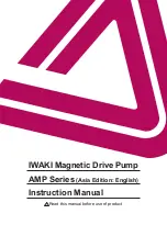 IWAKI PUMPS AMP 40 Instruction Manual предпросмотр