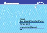 IWAKI PUMPS APN-085-W Instruction Manual preview