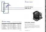 Preview for 1 page of IWAKI PUMPS APN-110-D3 Instruction Manual