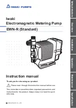 Предварительный просмотр 1 страницы IWAKI PUMPS EWN-R Instruction Manual