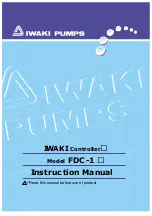 IWAKI PUMPS FDC-1 Instruction Manual предпросмотр