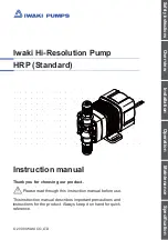 IWAKI PUMPS HRP-54V/H-1 Instruction Manual предпросмотр