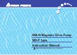 IWAKI PUMPS MD-100FX Instruction Manual preview