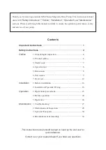 Preview for 2 page of IWAKI PUMPS MX-F250 Instruction Manual