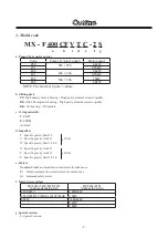 Preview for 9 page of IWAKI PUMPS MX-F250 Instruction Manual