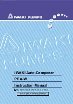 IWAKI PUMPS PDA-20W Instruction Manual preview