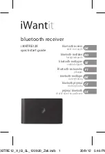 Preview for 1 page of iWantit i30BTRE12X Quick Start Manual