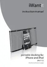 Предварительный просмотр 1 страницы iWantit iPH1112 Instruction Manual