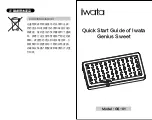 Предварительный просмотр 1 страницы Iwata Genius Sweet Quick Start Manual