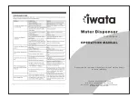 Iwata TOUCHFREE-UV Operation Manual предпросмотр