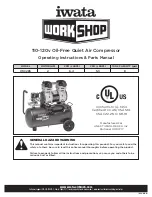 Iwata WORKSHOP IWC28S Operating Instructions & Parts Manual preview