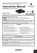 Iwatani FORE WINDS FW-LS01 Instruction Manual preview