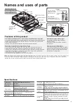 Предварительный просмотр 3 страницы Iwatani FORE WINDS FW-RS01 Instruction Manual