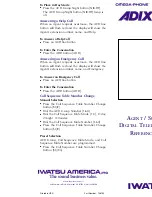 Preview for 12 page of Iwatsu ADIX ACD Quick Reference Manual