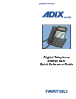 Iwatsu ADIX APS Quick Reference Manual preview