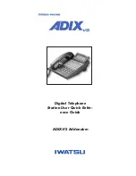 Предварительный просмотр 1 страницы Iwatsu IX-12KTD-3 Quick Reference Manual