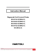 Preview for 1 page of Iwatsu SS-281A Instruction Manual