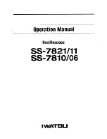 Iwatsu SS-7810/06 Operation Manual предпросмотр