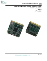 Предварительный просмотр 1 страницы iWave G8 Q7M i.Mx51 Hardware User Manual