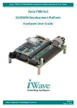 Preview for 1 page of iWave Zynq-7000 SoC Hardware User'S Manual