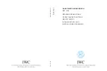 Предварительный просмотр 1 страницы IWC Schaffhausen 3769 Operating Instructions Manual