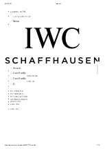 Preview for 1 page of IWC Schaffhausen 3777 Instruction Manual