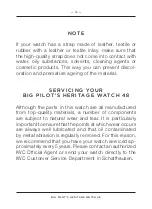 Предварительный просмотр 15 страницы IWC Schaffhausen BIG PILOT'S HERITAGE WATCH 48 Operating Instructions Manual