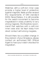 Предварительный просмотр 24 страницы iwc 5045 Operating Instructions Manual