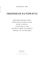 iwc Ingenieur Automatic IW3239 Operating Instructions Manual preview