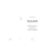 iwc IW3809 Operating Instructions Manual preview