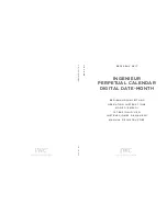 iwc IW3817 Operating Instructions Manual preview