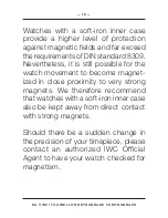 Preview for 18 page of iwc IW3931 Operating Instructions Manual