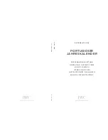 iwc IW5027 Operating Instructions Manual preview